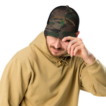 Load image into Gallery viewer, X-VET &quot;Living The Life We Deserve&quot;. Camouflage Trucker hat
