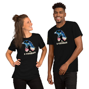 X-VET Eagle with Soldier, Unisex T-shirt