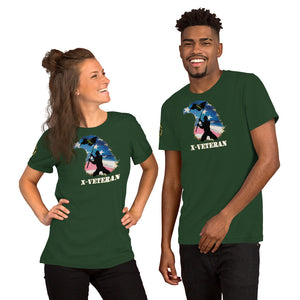 X-VET Eagle with Soldier, Unisex T-shirt